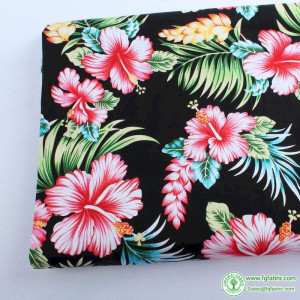 coconut flower printed cotton fabric summer dress blouse making material diy sewing 58