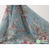 Eyelet Embroidery Chiffon Fabric Floral Printing Dress Making 150cm Wide, Sold By The Yard