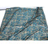 Teal Blue Peacock Feather Jacquard Fabric Gold Thread Brocade 145cm Wide - Sold By The Meter