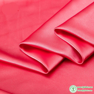Glossy Satin Fabric Spandex Polyester Sewing Fabric Good Quality Solid Color For Sewing Wedding Dress ,Party Wear 50*125cm TJ018