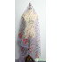 Grass Flower Tulle Embroidery Lace Fabric Floral Curtain Gard Wedding Dressing sold by the Yard (91.5cm)