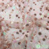 Pink Rose Gold lovely polka dot sequin fabric For Girl Favor making By Yard