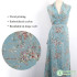 Eyelet Embroidery Chiffon Fabric Floral Printing Dress Making 150cm Wide, Sold By The Yard