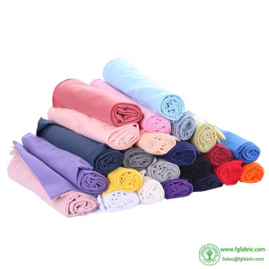 Cotton And Lycra Fabric Stretchy Spandex Knitted Fabric For DIY T-Shirt Leggings Material