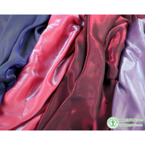 Gradient Color Mercerized Satin Fabric Imitated Silk Iridescent Material for DIY Making Hanfu Cheongsam Bridal By The Yard