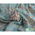 Eyelet Embroidery Chiffon Fabric Floral Printing Dress Making 150cm Wide, Sold By The Yard