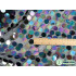 18mm Sequins Fabric Black Oil Style for Clothes Party Christmas Decoration Sold By The Yard