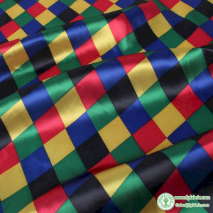 Clown Costume making Satin Fabric  Stage Clothes 148cm By Meter Dots Stripes