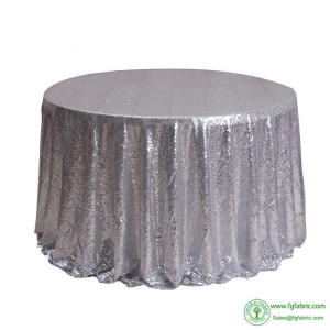 3MM solid sequined hotel tablecloth Wedding birthday round tablecloth