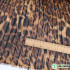 Leopard Printing Pleated Chiffon Fabric Dress Clothing Making Sold By Meter - 150cm Wide