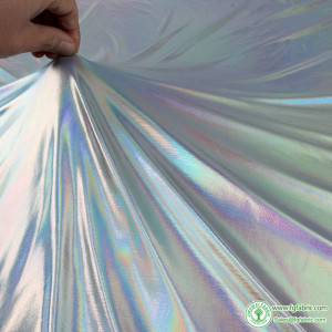 Iridescent Spandex Fabric stretch silver bronzing fabric for DIY stage cosplay costume 150cm wide sold by Yard