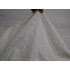 White Rose embossed Polyester Jacquard fabric 145cm wide - sold by the meter