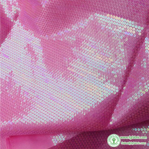 3MM sequins fabric Iridescent pink Sequins Embroidered Sparkly Fabric For Clothes Bags Bling Cushion Decor By Yard