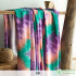 Polyester Lycra Fabric Popular Tie-Dye Print Jersey Spandex Fabric For Dress Or Tight Dresses 50*150cm/Piece TJ1300