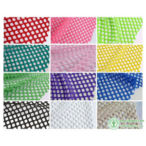 Dia.1cm Diamond Holes Mesh Polyester Fishnet Fabric Small Stretch 165cm wide - sold by the yard (91cm long)