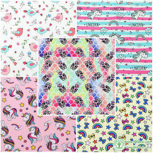 Elastic Knitted Polyester Bullet Fabric Print for Sewing DIY dolls Home Clothes Children Bullet Fabric