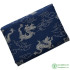 Navy Pure Cotton Fabrics Tea Art Japanese Materials Handmade Clothing Geometry Digital Printing Fabric By Half Meter