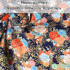 Japanese Style Bronzing Kimono Dragonfly Wave Printed Cotton Quilting Upholstery Fabric for Sewing Patchwork