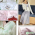 Thin Pure Cotton Lining Fabric No Elasticity Solid Color for Sewing Clothes Dresses Lining by Half Meter
