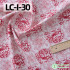 Pure Cotton Fabric Handmade DIY Khaki Red Clothes Bag Pastoral Floral for Sewing by Half Meter