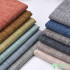 Pure Colour Heavy Thick Organic Linen Textile Fabric Natural Sofa Furniture Curtains Upholstery Fabrics Home Decoration Per Mete