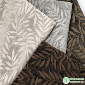 Heavy Thick 3d Leaf Chenille Jacquard Upholstery Fabric for Curtain Sofa Covers Cushion for furniture by half Meter