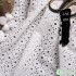 Pure White Water Soluble Cotton Lace Fabric for Wedding Dresses Bridal Sewing Textile 50x140cm