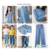 No Elasticity Cotton Polyester Washed Denim Fabric Summer Thin For Quilting Shirt Pants Skirt By Meters