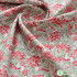 Leaf Fruit Cotton Fabric 60s Red Gallon Handmade DIY for Sewing Clothes Dresses by Half Meter