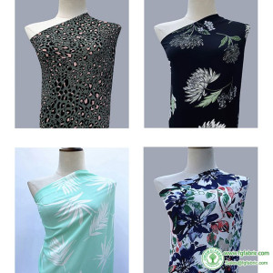 Floral Chiffon Fabric Flowers Impenetrable Printed For Quilting Shirt Skirt DIY Handmade Dress Per Meters