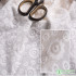 Pure White Water Soluble Cotton Lace Fabric for Wedding Dresses Bridal Sewing Textile 50x140cm