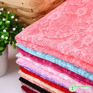 No Stretch Lace Fabric Rose Flower Plum Bossom Peony for Sewing Clothes Curtain Mesh by Meters