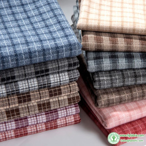 Plaid Woolen Coat Fabric Houndstooth Lattice for Sewing Autumn and Winter Pants Skirts Coats by Half Meter