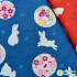 Patchwork Cotton Fabric Printing and Dyeing Pastoral Cartoon Handmade Home Clothing Rabbit Pattern by Half Meter