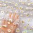 New Small Daisy Mesh Fabric for Soft Printed Clothing Wedding Dress Sewing by Half Meter