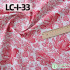 Pure Cotton Fabric Handmade DIY Khaki Red Clothes Bag Pastoral Floral for Sewing by Half Meter