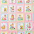 Strawberry Fabric 100%Cotton Printing Dyeing Cartoon Flower Children's Clothing for Sewing Cloth By half Meter