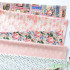 Retro Fabric 100% Cotton Digital Printed Flowers Poker Rose Frame for Sewing DIY Handmade by Half Meter