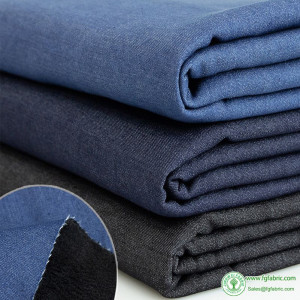 Winter Thicken Velvet Washed Denim Fabric For Sewing Warm Pants Jacket BY Half Meter