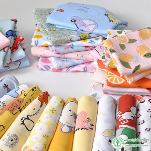 Thin And Light Summer Cartoon Rayon Fabric For Sewing Baby Children Clothes Pants DIY Handmade By Meters