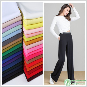 Polyester Elastic Twisted Roman Cloth Knit Brother Fabric for Sewing Casual Pants Harem Dress by Half Meter