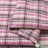 Fancy Tweed Fabric Grid Pink Black White Woven for Sewing Coat Vest Skirt Uniform Suit by Half Meter