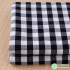 Plaid Fabric Dyed Linen Solid Color for Sewing Pillow Sofa Tablecloth Black and White Grid by Meters
