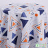 Geometric Canvas Fabric Stripes Triangle Polyester for Tablecloths Curtains Pillows Handmade DIY per Meters