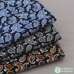 Classic Paisley Cashew Printing Cotton Floral Fabric Ethnic Clothing Shirt Cotton Fabric Plain Cotton