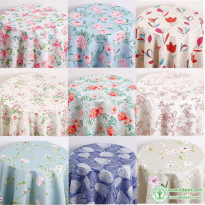 Plant Flower Printed Canvas Fabric for Sewing Tablecloth Curtain Chair Cover Handbag Tent Sofa Handmade DIY per Meters