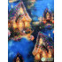 Cotton Fabric Digital Printing HD Fairy Tale Dream House Elf for DIY Handmade Sewing Clothes Bags Dresses by Half Meter