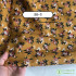 Vintage Fabric Printed Cotton Linen Small Floral Plaid for Sewing DIY Handmade Per Meters