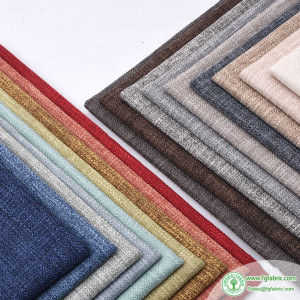 Pure Colour Heavy Thick Organic Linen Textile Fabric Natural Sofa Furniture Curtains Upholstery Fabrics Home Decoration Per Mete