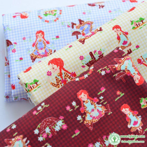 Little Girl Digital Ink Jet Printing Sewing Fabric for Quilting DIY Handmade Clothes by the Half Meter